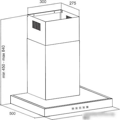 Кухонная вытяжка Grand Medina sensor 90 - фото товара