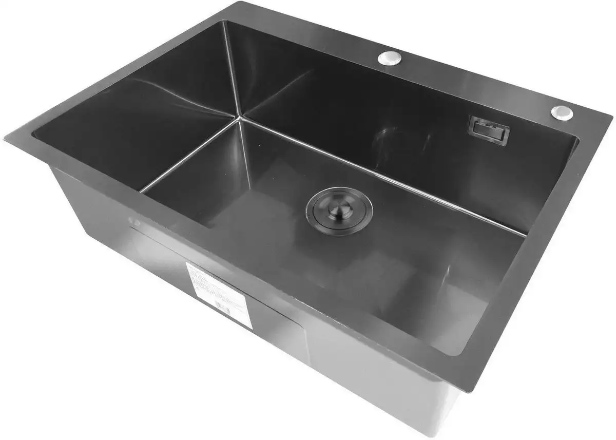 Кухонная мойка Stellar S6050NB-S1 (нано черный) - фото товара