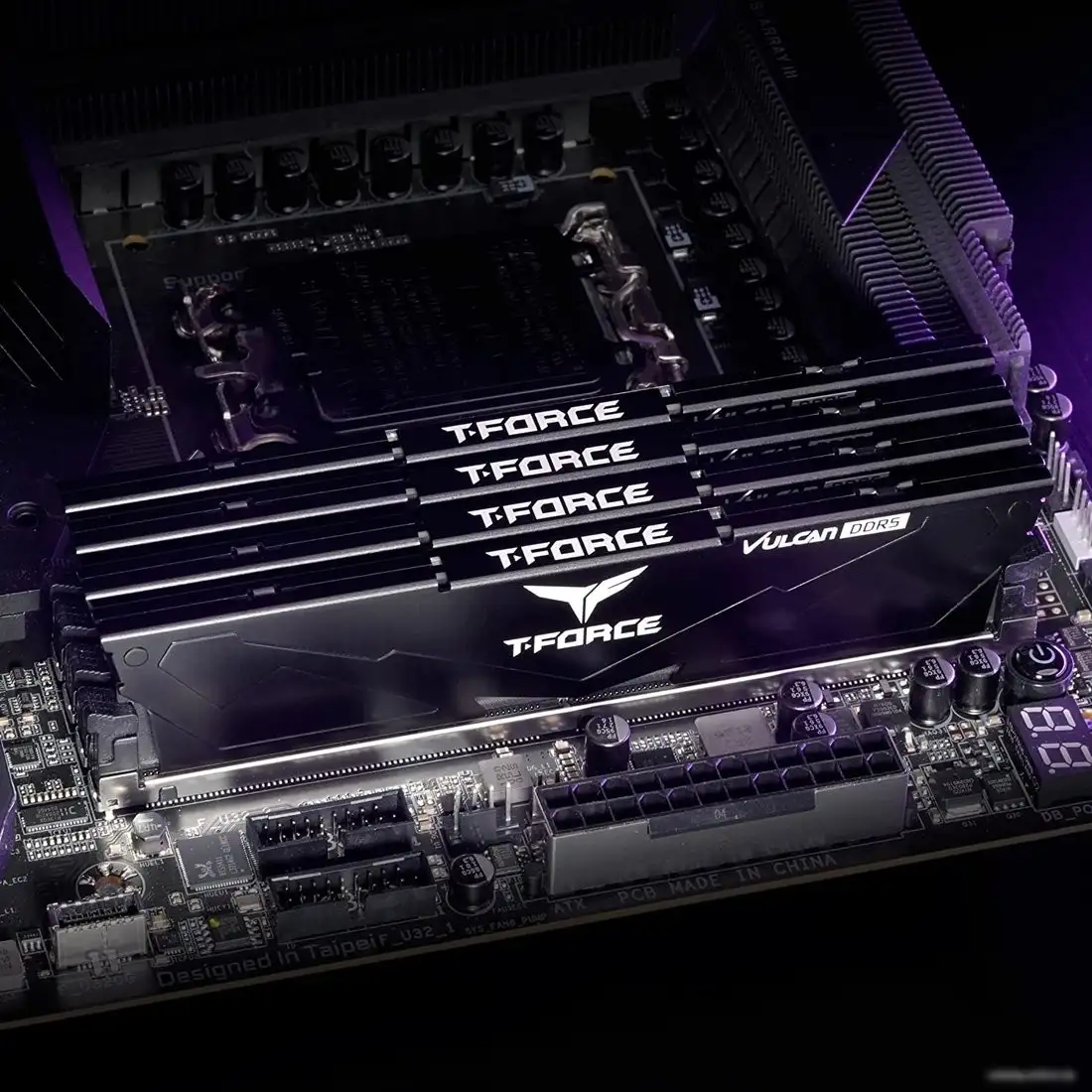 Оперативная память Team T-Force Vulcan 8ГБ DDR5 5200 МГц FLBD58G5200HC40CBKT – фото товара