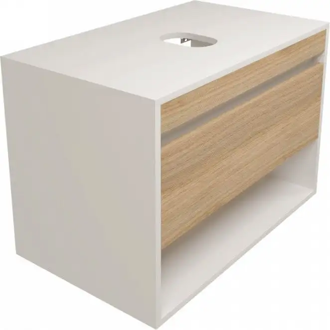 Teymi Тумба под умывальник Ritta 75см T60539 (белый/дуб) – фото товара