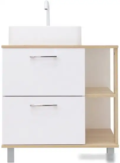 Doratiz Тумба под умывальник Doratiz Гавайи 70 9908.182 (белый/дуб сонома) – фото товара