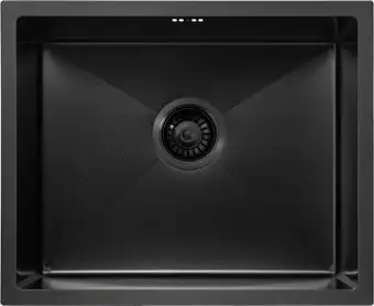 Кухонная мойка Basic Pvd Nano Decor 55x45 (черный) - изображение в каталоге