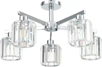 Люстра средней высоты Escada Adorn 692/5P E27*60W Chrome – изображение в каталоге