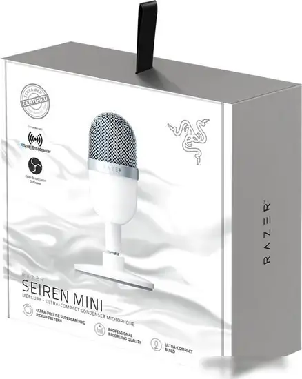 Микрофон Razer Seiren Mini Mercury White – фото товара