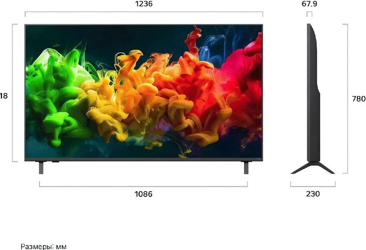 MiniLED телевизор LG QNED evo AI QNED80 55QNED80B6B – фото товара