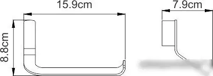Держатель для туалетной бумаги Wasserkraft Sauer K-7996 – фото товара