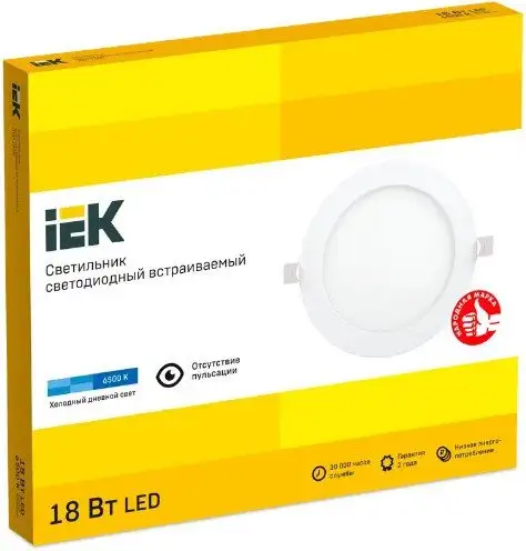 Точечный светильник IEK LDVO0-1608-1-18-6500-K01 – фото товара