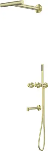 Душевая система Abber Perfekte 316 AF8A50BG (золото брашированное) - изображение в каталоге