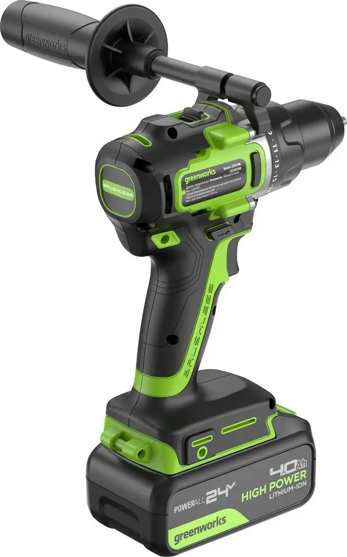 Дрель-шуруповерт Greenworks GD24DD90 3707507CUD (с 2-мя АКБ) – фото товара