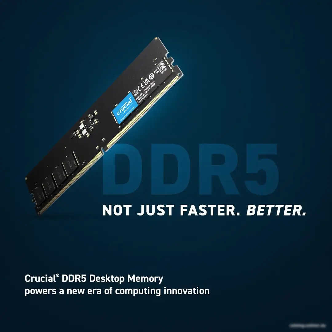 Оперативная память Crucial 16ГБ DDR5 4800 МГц CB16GU4800 – фото товара