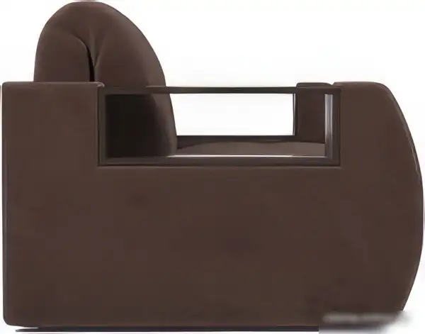 Кресло-кровать Мебель-АРС Барон №3 (велюр, молочный шоколад НВ-178 13) – фото товара