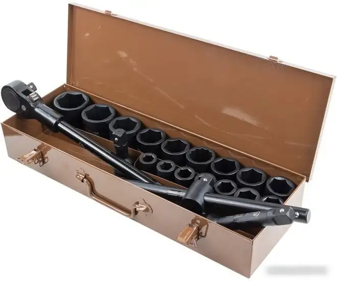 Набор трещотка с головками Forstime FT-6212-5MPB (21 предмет) – фото товара