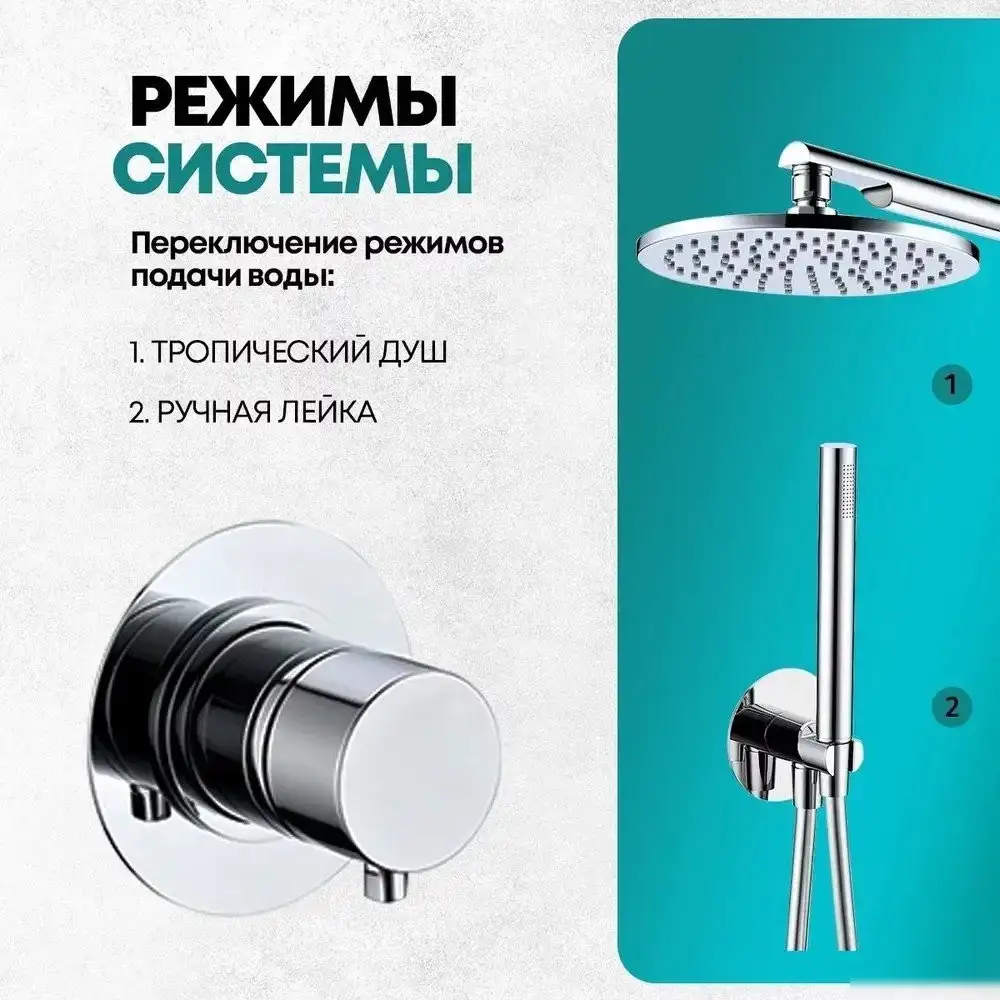 Душевая система Grocenberg GB5090 (хром) - фото товара