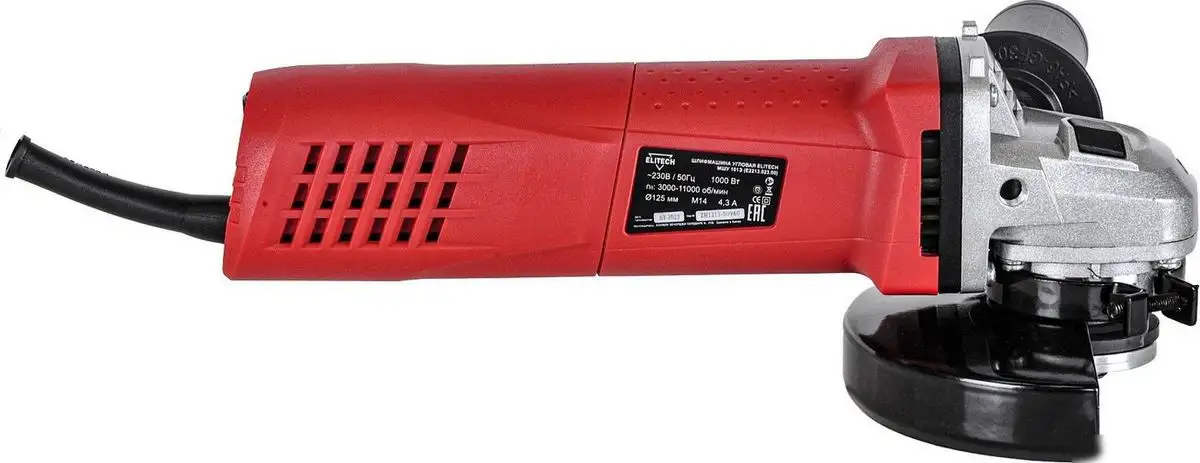 Угловая шлифмашина ELITECH 101Э E2213.023.00 – фото товара