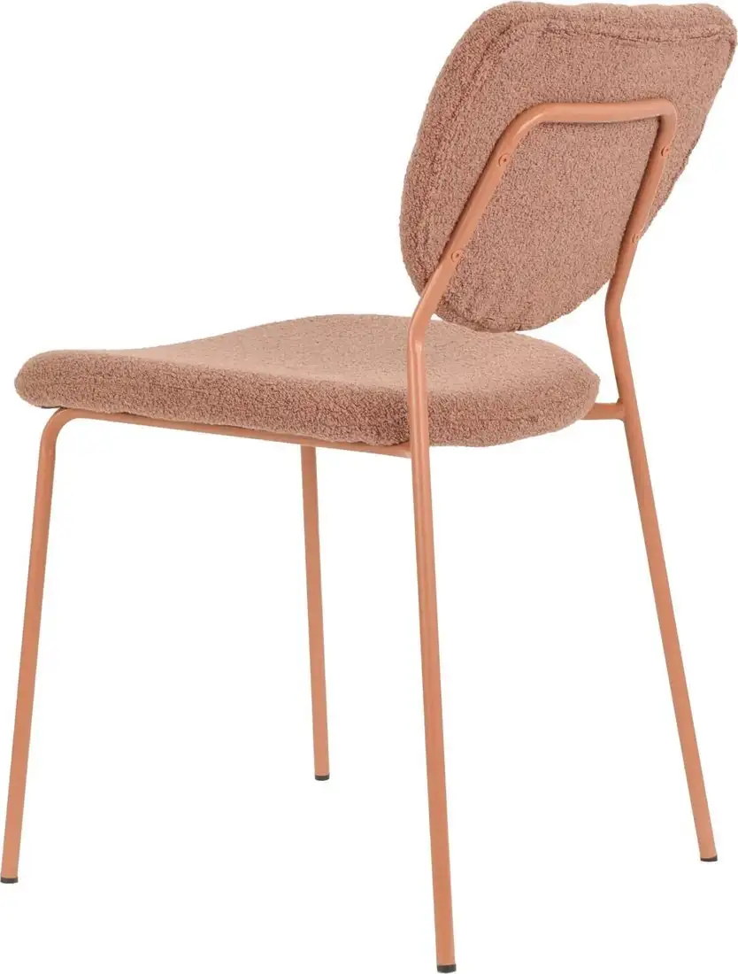 Стул Stool Group Gigi DRC-9155-B (коричневый букле/ножки розовые) – фото товара