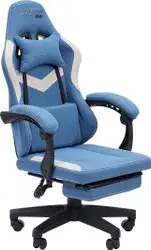 Игровое (геймерское) кресло CHAIRMAN CH26 (ткань, голубой/бежевый)