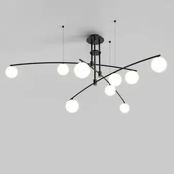 Подвесная люстра DeLight Collection 8119P/9 (black) – изображение в каталоге