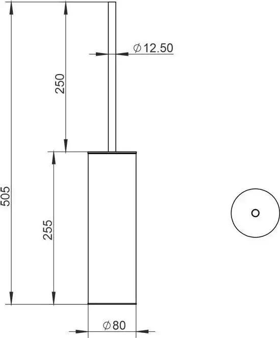 Ершик для унитаза Whitecross Ergo ER2276GL (золото) – фото товара