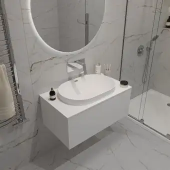 ЗОВ Тумба с умывальником Кито 100 K100LW0MWM-LDSPW6002 (белый матовый) – изображение в каталоге