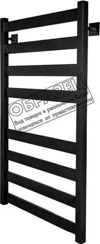 Полотенцесушитель Luxon Enzo 80x50 (черный матовый) - изображение в каталоге