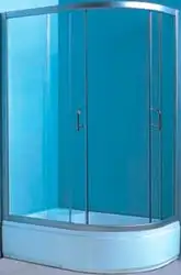 Душевой уголок Coliseum Satriya T-100 левая (матовое стекло) - изображение в каталоге