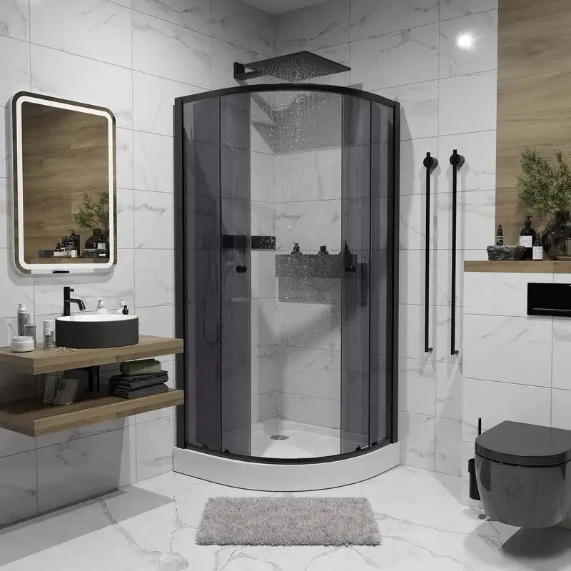 Душевой уголок Niagara NG-003-14T 80x80x195 (тонированное стекло) - фото товара