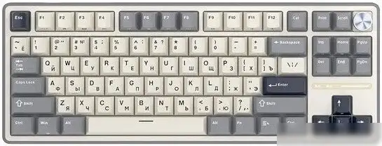 Клавиатура Royal Kludge R87 Pro Half Grey (RK Brown) – фото товара