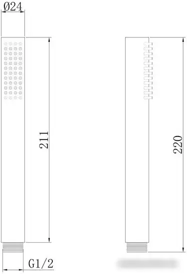 Душевая лейка Abber AF0051G (золото матовое) - фото товара