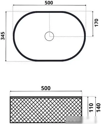 Умывальник Roxen Vine Oval 570240 - фото товара