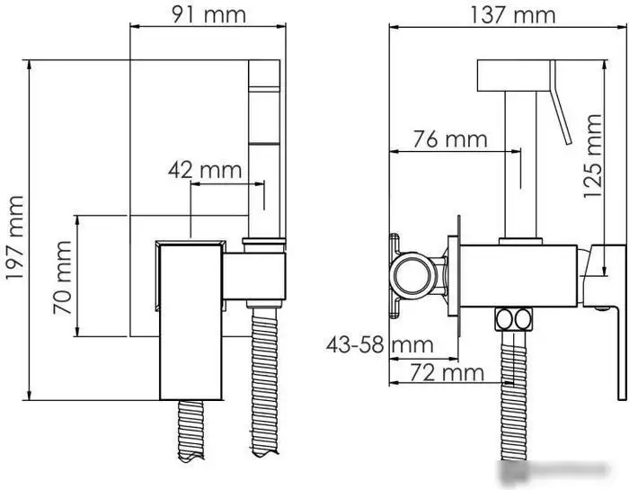 Гигиенический душ Wasserkraft A71338 - фото товара