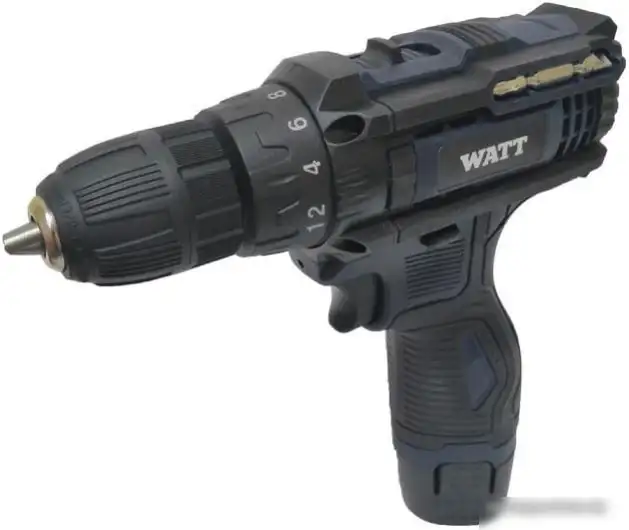 Дрель-шуруповерт WATT WAS-12Li 1.012.025.21 (с 2-мя АКБ, кейс) – фото товара