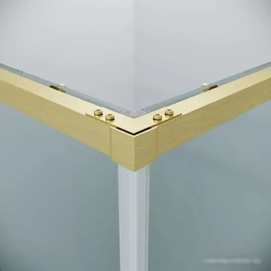 Душевой уголок Grossman Galaxy 70x70x195 300.K33.01.7070.32.00 (золото сатин/прозрачное стекло) - фото товара