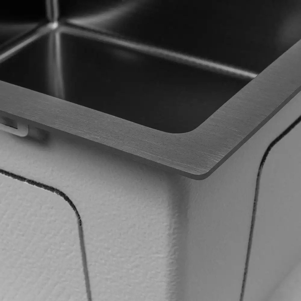 Кухонная мойка Basic Pvd Nano Decor 55x45 (черный) - фото товара