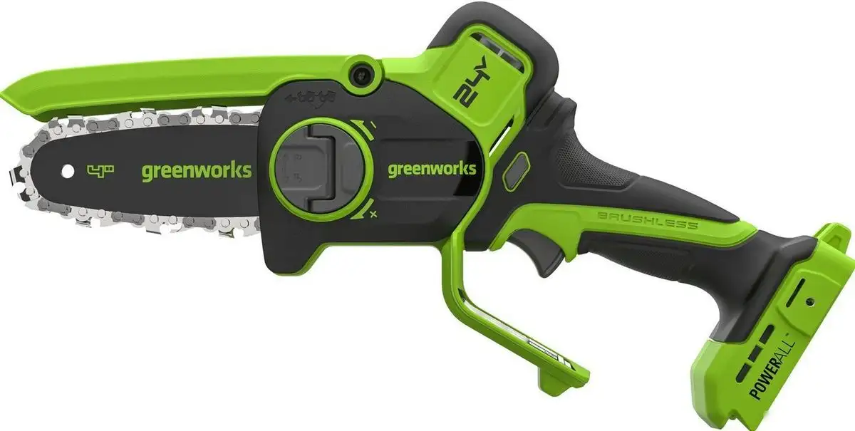 Аккумуляторная пила Greenworks CS2410AK4 CS2410AUB (с 1-им АКБ, сумка) – фото товара