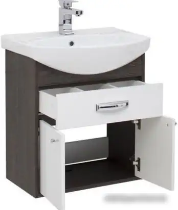 Aquanet Тумба Грейс 60 с умывальником Элеганс 600 (дуб кантербери/белый) – фото товара