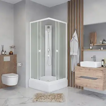 Душевая кабина Niagara Promo P100/26Q/MT/BK 100x100x195 - изображение в каталоге