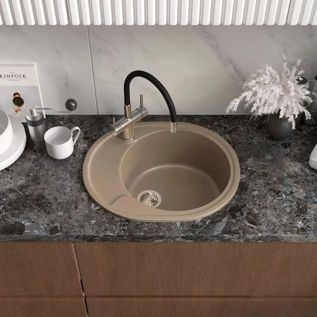 Кухонная мойка Reflexion Allonge RF0658BE - фото товара