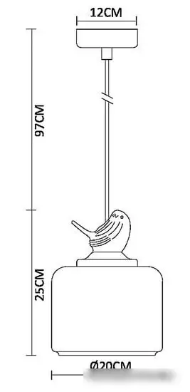 Подвесная люстра Arte Lamp Passero A8029SP-1WH – фото товара