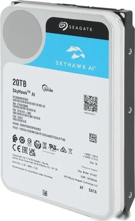 Жесткий диск Seagate SkyHawk AI 20TB ST20000VE003 – фото товара