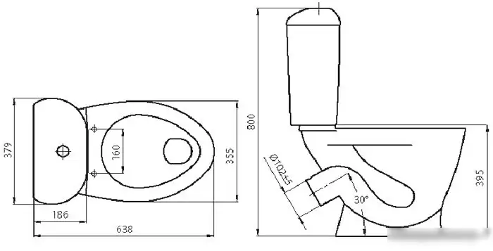 Унитаз Santeri Версия белый [1.P401.5.S00.00B.F] - фото товара
