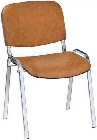 Офисный стул Helmi Изо HL-F01 330631 (хром/кожзам песочный) – изображение в каталоге