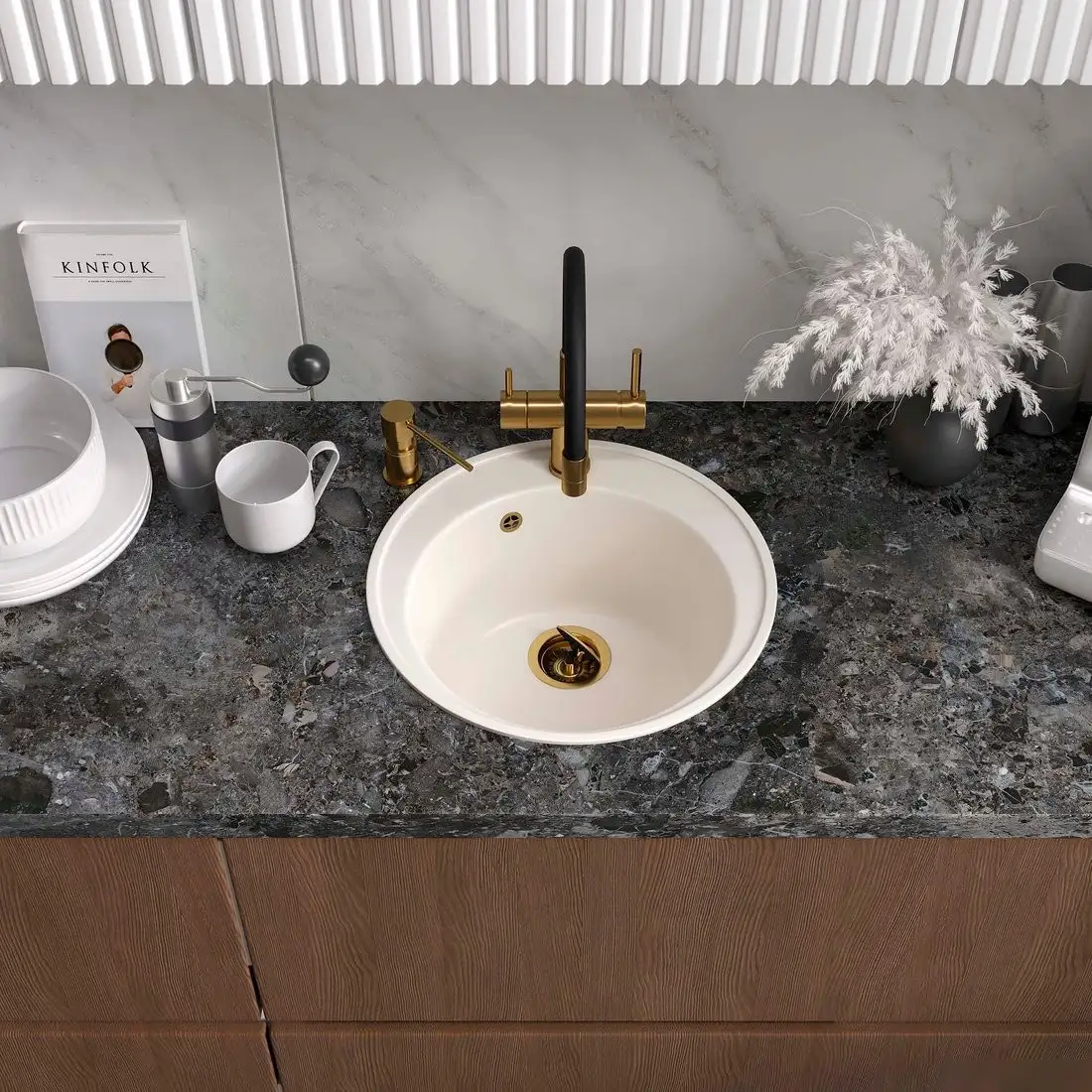 Кухонная мойка Reflexion Arena RF0148WH - фото товара