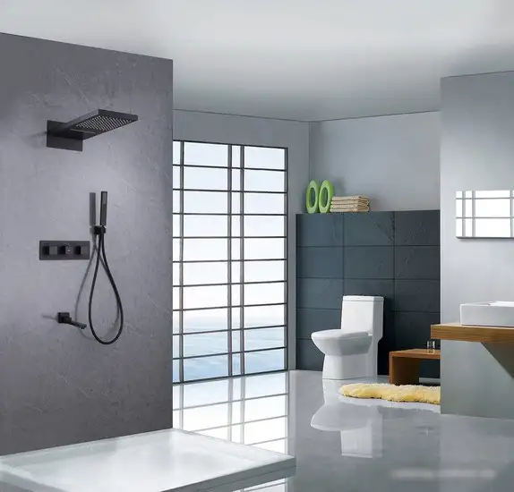 Душевая система Abber Daheim AF8253B (черный матовый) - фото товара