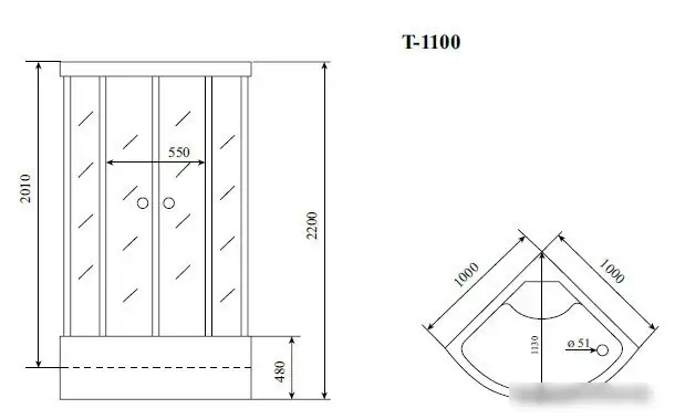 Душевая кабина Timo Standart T-6600 Silver - фото товара