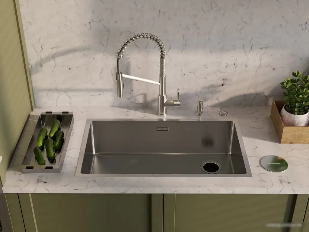 Кухонная мойка Omoikiri TAKI 74-U/IF SIDE GB (графит) - фото товара