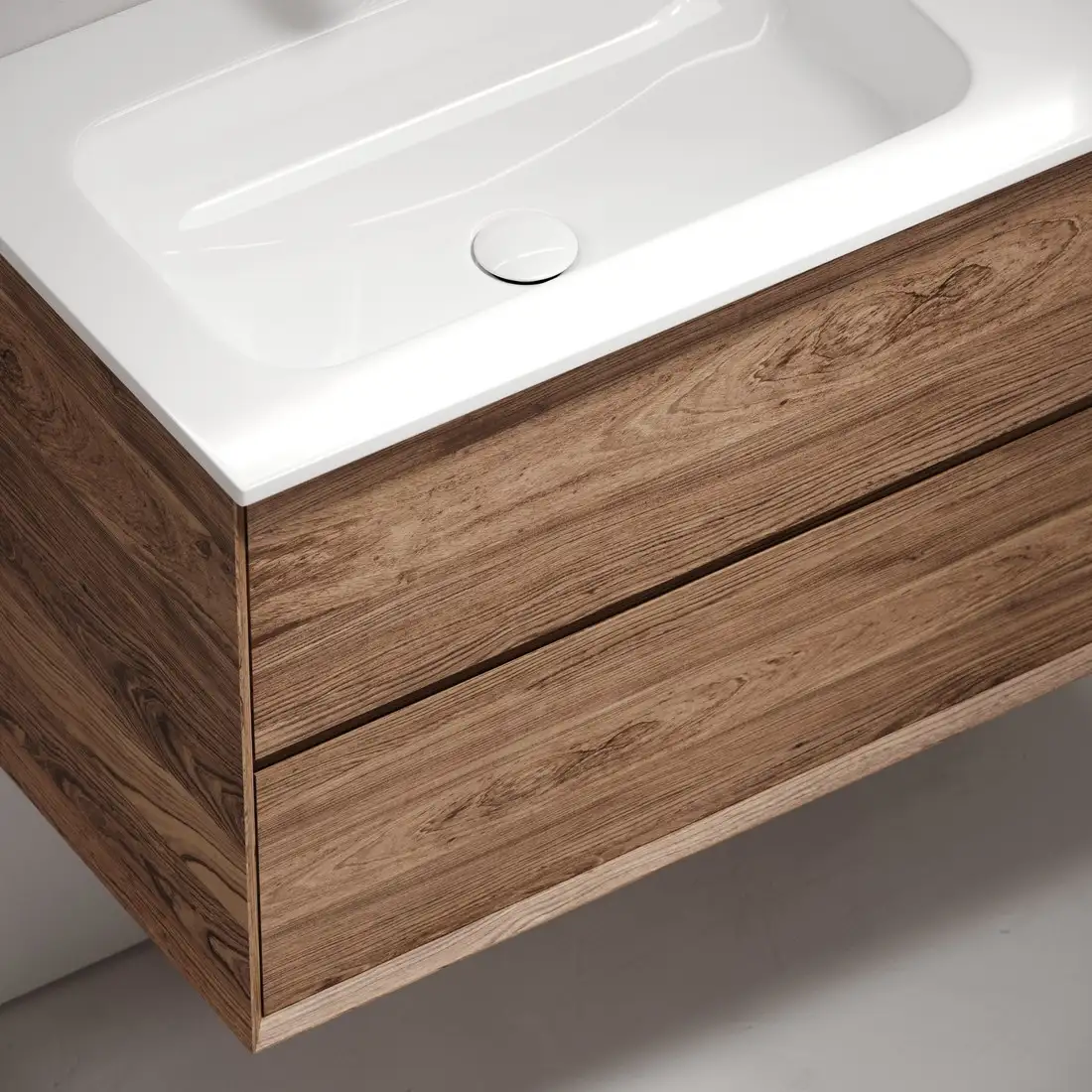 Sancos Тумба под умывальник Marmi 2.0 MR2.0100LECH (левая, дуб чарльстон) – фото товара