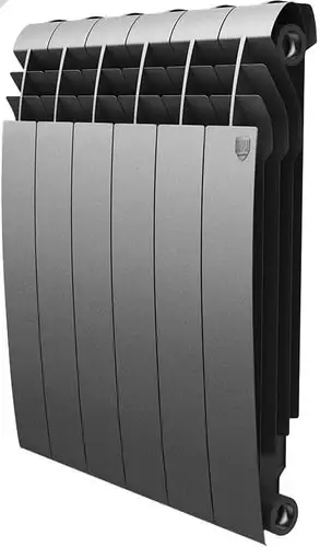 Биметаллический радиатор Royal Thermo BiLiner 500 Silver Satin (6 секций)