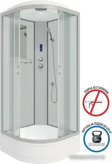 Душевая кабина Niagara NG-3302-14P 100x100x215 (матовое стекло) - фото товара