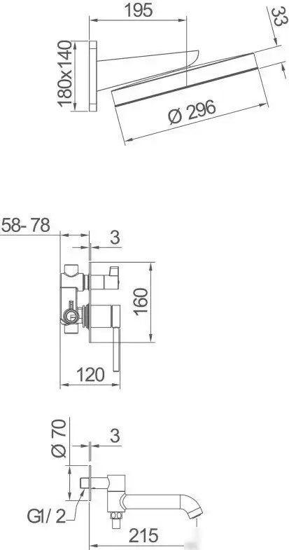 Душевая система Gappo G7106-3 - фото товара