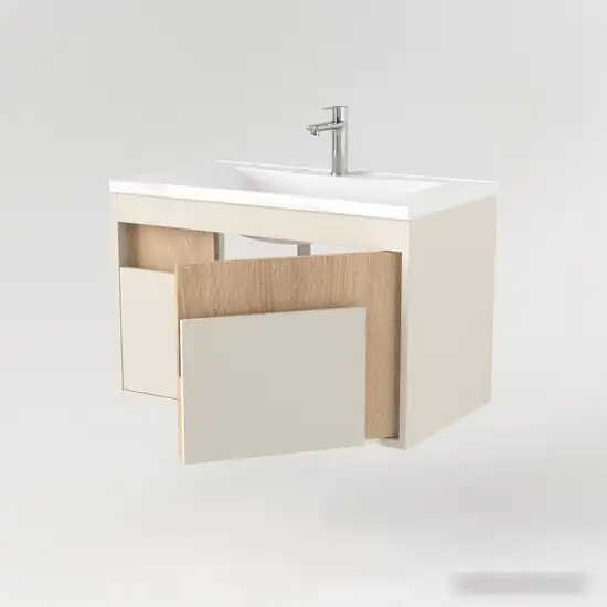 Дабер Тумба под умывальник 016 Andrea Elen 80 Т16.8А.0.18 (бежевый/дуб бардолино) – фото товара